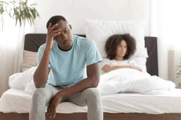 Man upset about ED symptoms Reading