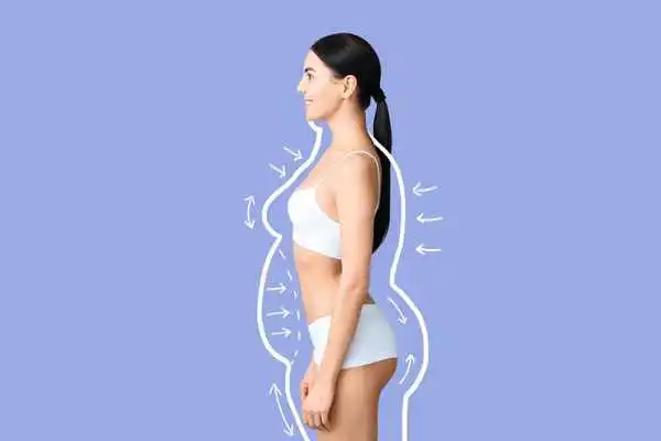 image of woman experiencing fat reduction treatment Reading