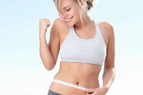 woman happy after fat reduction treatment Reading