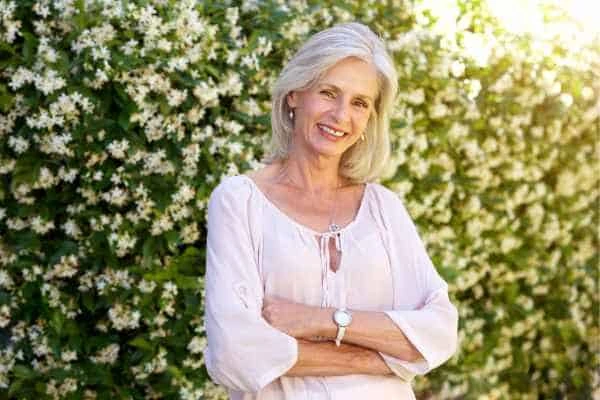 Older woman happy with urinary incontinence treatment Reading